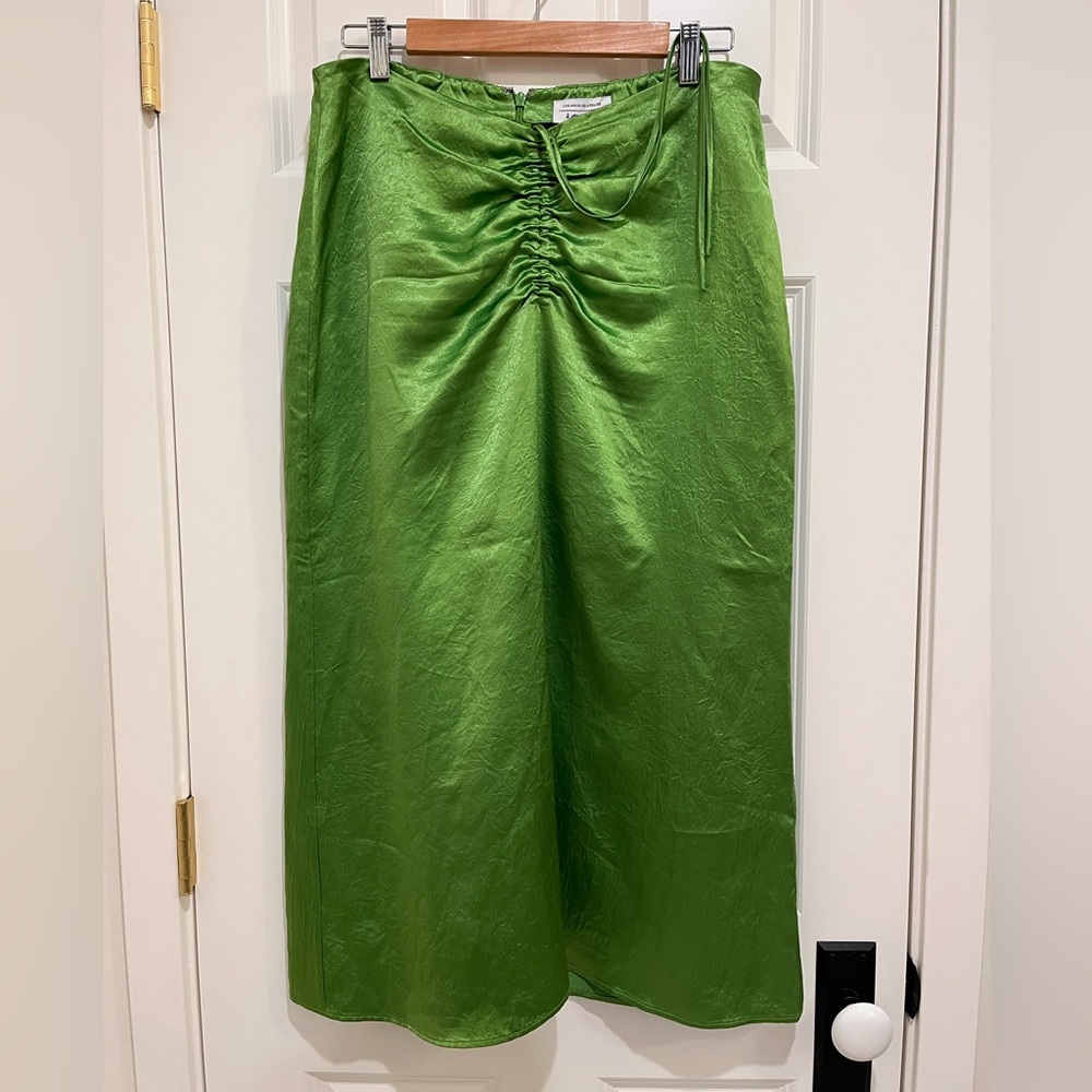 & Other Stories Green Maxi Skirt